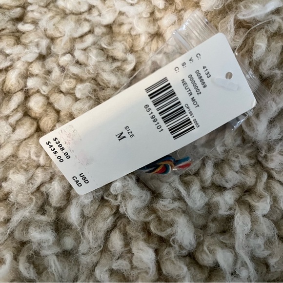 NWT Anthropologie Pilcro Size Medium Longline Sherpa Bomber Jacket $398 - Picture 5 of 8